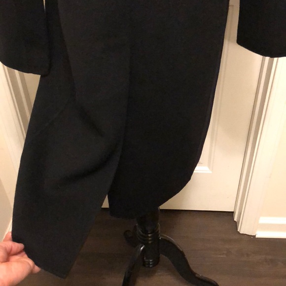 Marvin Richards Black Wool Coat Size 8 - Picture 13 of 13